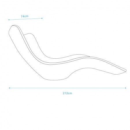 Lettino da piscina in politene bianco design moderno