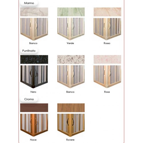 Box Doccia per Vasca in PVC 2 Ante 3 Lati Porta a Soffietto Sopravasca Colorato