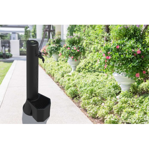 Fontanella da giardino con Rubinetto in lega Metallica
