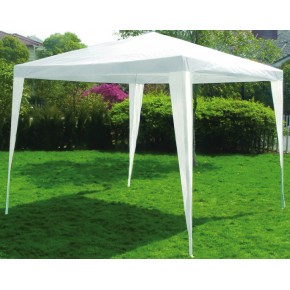 Gazebo bianco da Giardino 3x3 Parasole con struttura tubolare