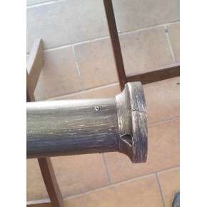 Outlet Lampione Giardino 220 cm Alluminio Grigio con Lanterna in Vetro 2