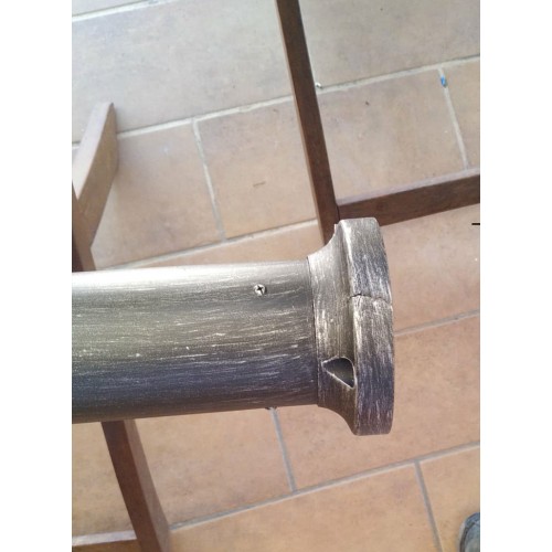 Outlet Lampione Giardino 220 cm Alluminio Grigio con Lanterna in Vetro