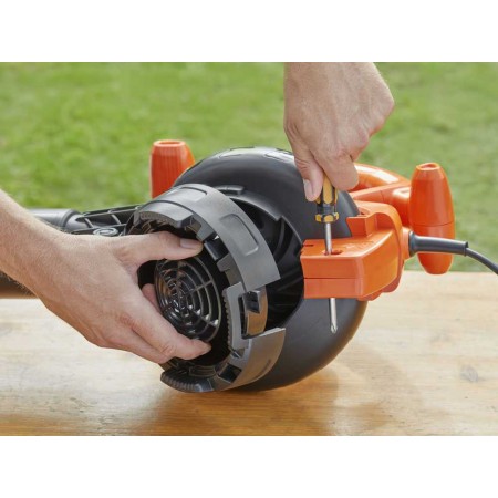 Soffiatore Elettrico Black+Decker Aspiratore e Trituratore 3000w