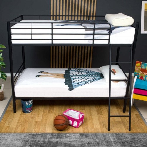 Struttura 2 Letti Singoli a Castello 90x190 Bianco con Doghe Cameretta Bambini | BricoShop24