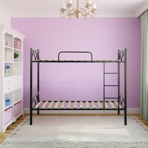 Struttura 2 Letti Singoli a Castello 90x190 Bianco con Doghe Cameretta Bambini | BricoShop24