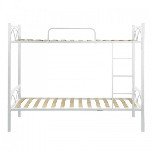 Struttura Letto a Castello con doghe 198x80x160 cm in Bianco