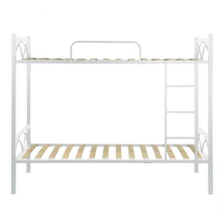 Struttura Letto a Castello con doghe 198x80x160 cm in Bianco