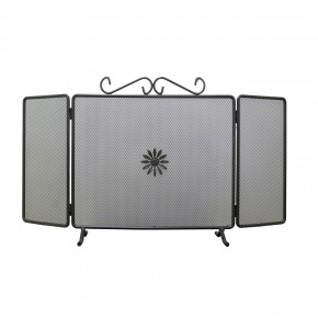 Copricamino Antico a 3 Ante in Acciaio Verniciato 88x48 cm