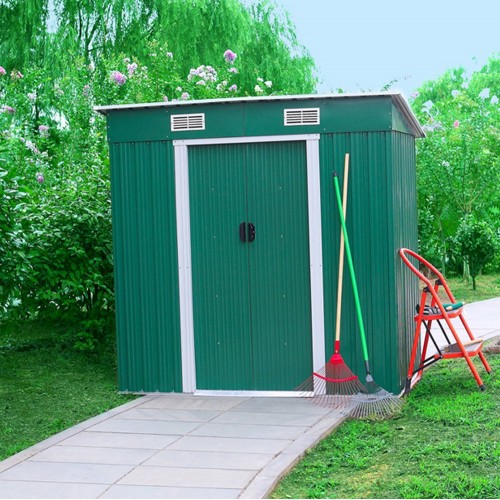Box Casetta Rimessa per Attrezzi Capanno Ricovero Lamiera Giardino Ripostiglio