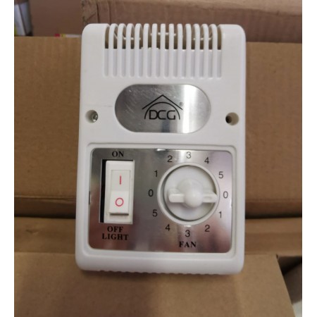 Ventilatore a Soffitto 3 Pale Bianco Regolatore Velocità Luce