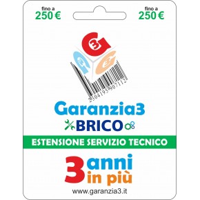 Estensione Garanzia3 BRICO - Proteggi i Tuoi Acquisti per 60 Mesi