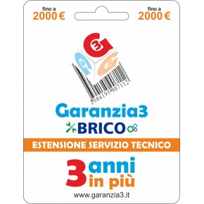 Estensione Garanzia3 BRICO - Proteggi i Tuoi Acquisti per 60 Mesi