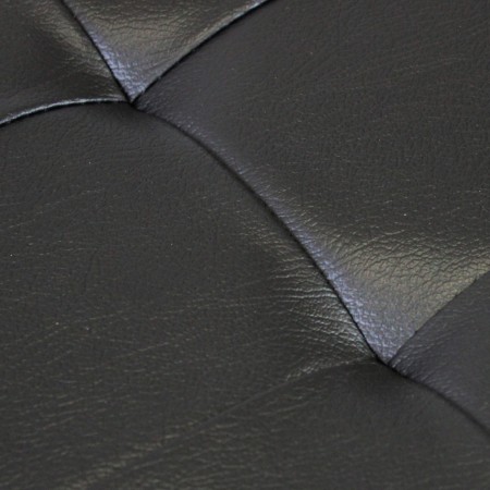 Pouf Contenitore Portaoggetti Quadrato Nero 38x38 cm