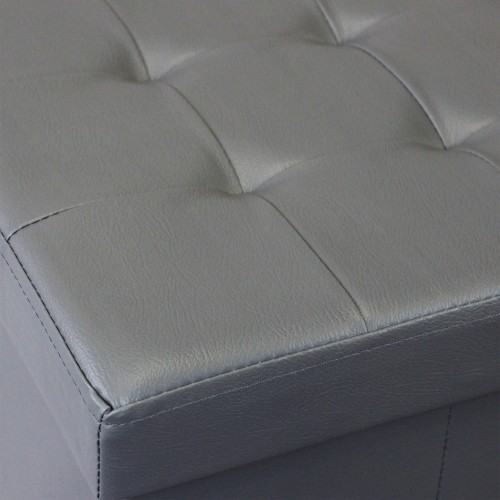 Pouf Contenitore Portaoggetti Quadrato Portaoggetti 38x38 cm