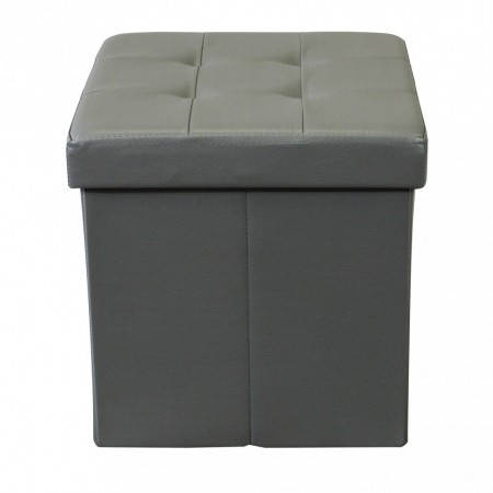 Pouf Contenitore Portaoggetti Quadrato Portaoggetti 38x38 cm