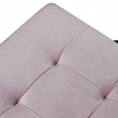 Pouf Contenitore Portaoggetti Rosa Quadrato Portaoggetti 38x38 cm
