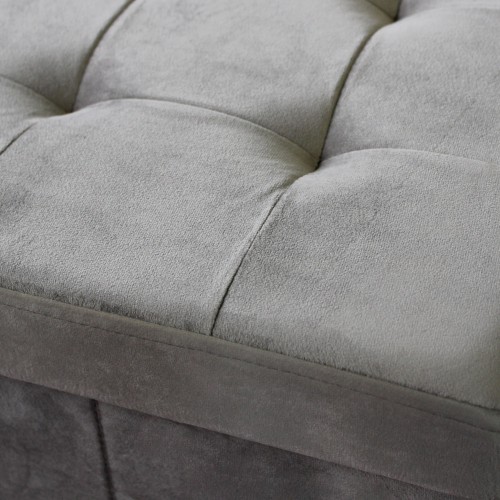 Pouf Contenitore Portaoggetti in Velluto Quadrato Portaoggetti 38x38 cm