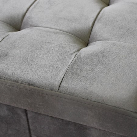 Pouf Contenitore Portaoggetti in Velluto Quadrato Portaoggetti 38x38 cm