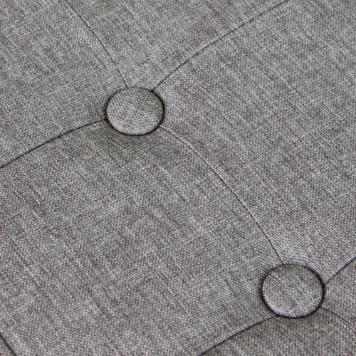 Pouf Contenitore Grigio Chiaro Quadrato 38x38x40 cm