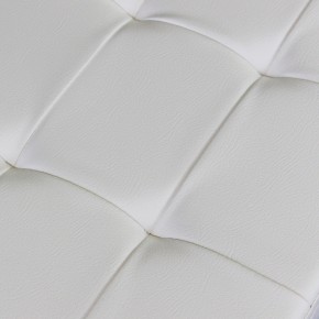 Pouf Contenitore Poggiapiedi Bianco Rettangolare 76x38 cm 2