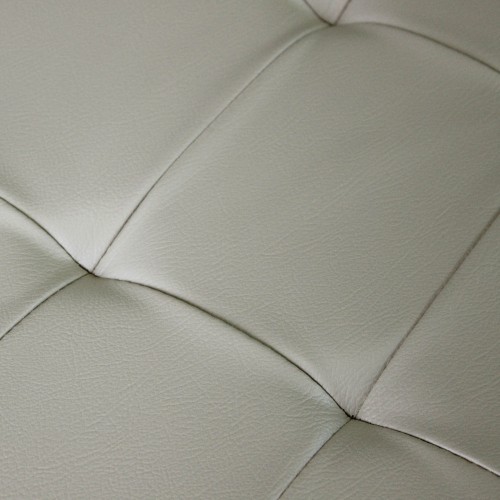 Pouf Contenitore Poggiapiedi in Ecopelle Rettangolare 76x38 cm