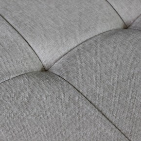 Pouf Contenitore Rettangolare in Stoffa Tortora 76x38 cm 2