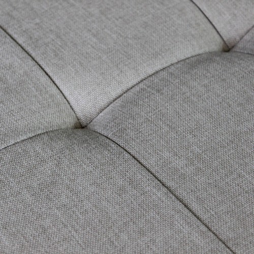 Pouf Contenitore Rettangolare in Stoffa Tortora 76x38 cm