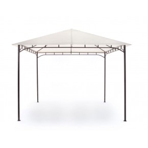 Gazebo da Giardino in Ferro 3x2 Copertura PVC Telo Spiovente Antivento Acqua