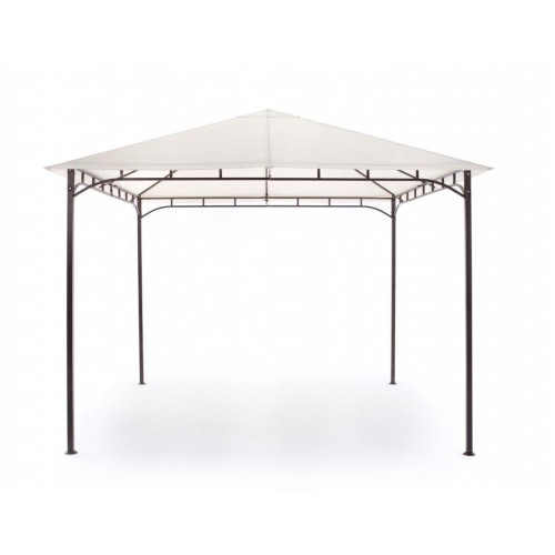 Gazebo da Giardino in Ferro 3x2 Copertura PVC Telo Spiovente Antivento Acqua