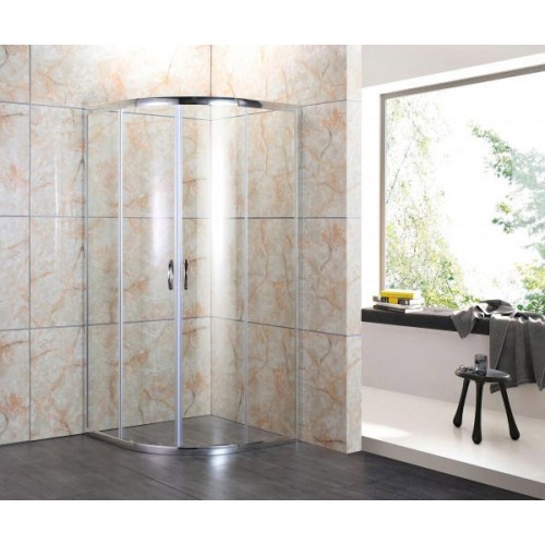 Box Doccia Tondo Semicircolare Vetro Cristallo 80x80 90x90 Angolare Scorrevole 4