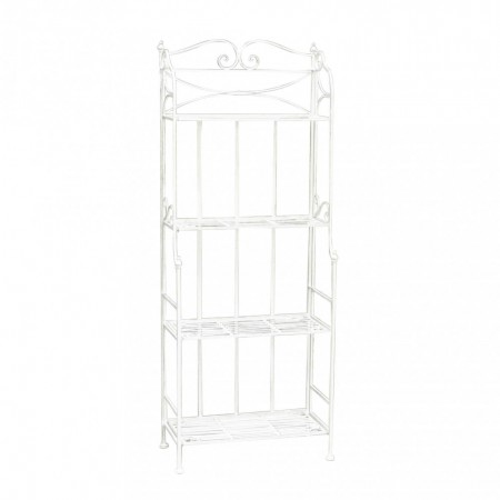 Porta Piante Nero in Metallo Scaffale per Vasi con Ripiani Versatile
