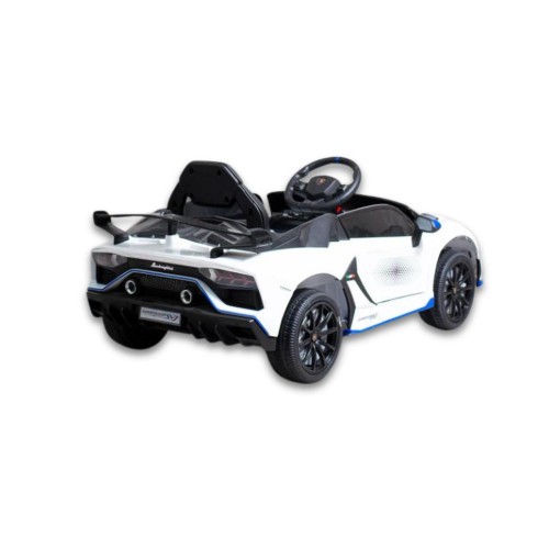 Macchinina a Batteria Lamborghini Bianco SVJ Small
