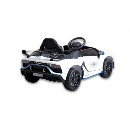 Macchinina a Batteria Lamborghini Bianco SVJ Small