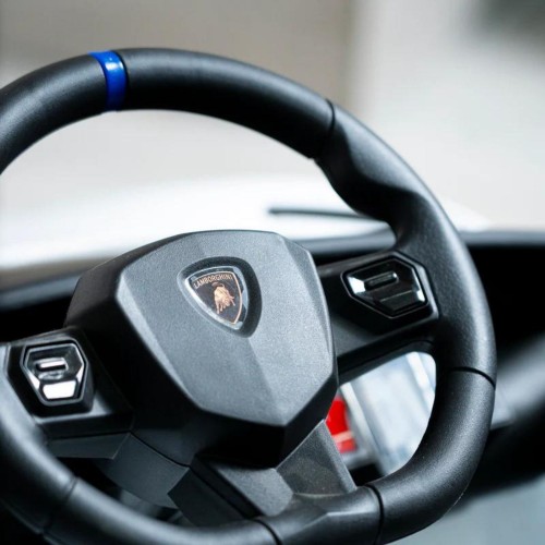 Macchinina a Batteria Lamborghini Bianco SVJ Small