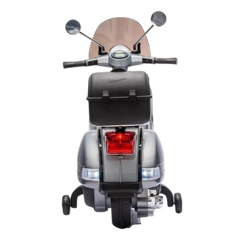 Moto Elettrica per Bambini Piaggio Vespa PX 150 Grigio Batteria 12 V