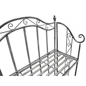 Supporto in Metallo Antico Vintage 3 Ripiani Angolare Bianco 49x35x115cm 2