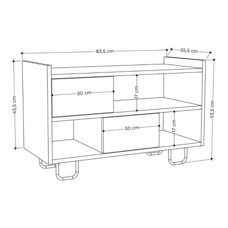 Panca Scarpiera in Legno con Cuscino Imbottito Mobile Ingresso Rovere
