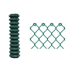 Rete per Recinzione Plastificata Verde a maglia sciolta 50x50cm H150 25 metri