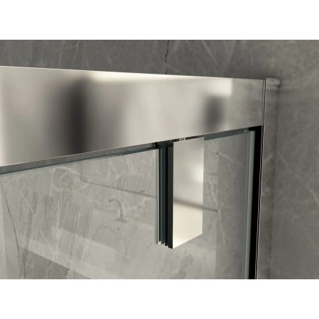 Box Doccia Nicchia 2 Ante Battente Saloon Vetro 6 mm Porta Parete in Cristallo