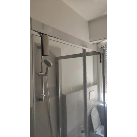 Box Doccia 3 Lati 6 mm Anta Battente Saloon 60 70 80 90 100 110 120 130 140 cm