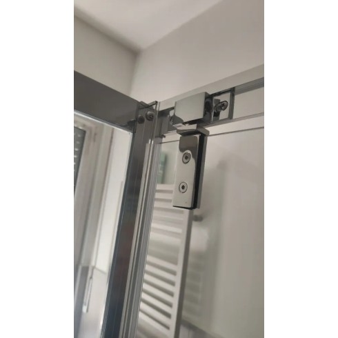 Box Doccia 3 Lati 6 mm Anta Battente Saloon 60 70 80 90 100 110 120 130 140 cm