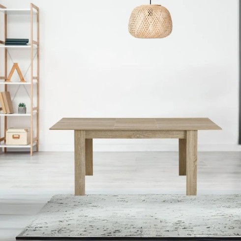 Tavolo da Pranzo Estensibile Allungabile 140x90x78 cm Rovere