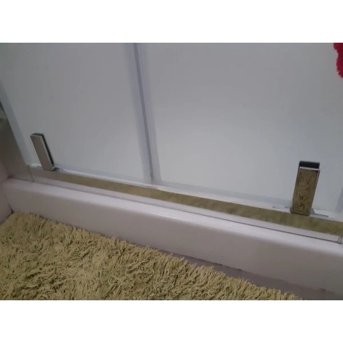 Box Doccia Angolare 2 Ante Battente Saloon Parete Fissa Vetro 6 mm in Cristallo