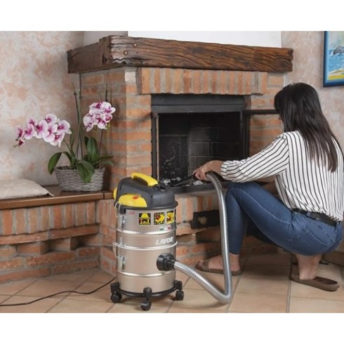 Lavor Bidone Aspiratutto Aspira Polvere Liquidi Solidi Cenere Soffiatore 28L