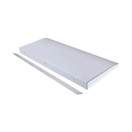 Pensilina 120x44.5 cm in Policarbonato Compatto Trasparente Antipioggia