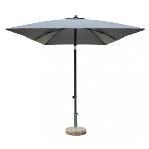 Ombrellone da Giardino Nero/Grigio Rettangolare 2x3 Mt Palo Centrale