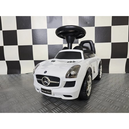 Auto Mercedes SLS Bianca Cavalcabile per Bambini