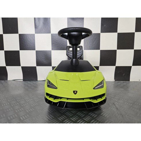 Auto Lamborghini Verde Cavalcabile a Spinta per Bambini