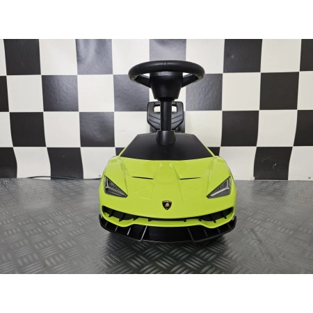 Auto Lamborghini Verde Cavalcabile a Spinta per Bambini