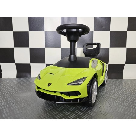 Auto Lamborghini Verde Cavalcabile a Spinta per Bambini